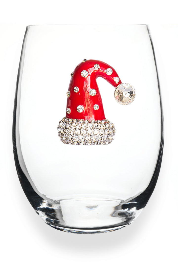 Christmas Hat Jeweled Glasswear