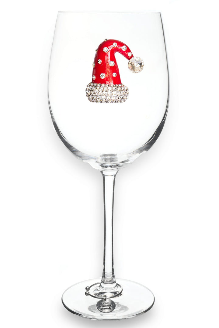 Christmas Hat Jeweled Glasswear