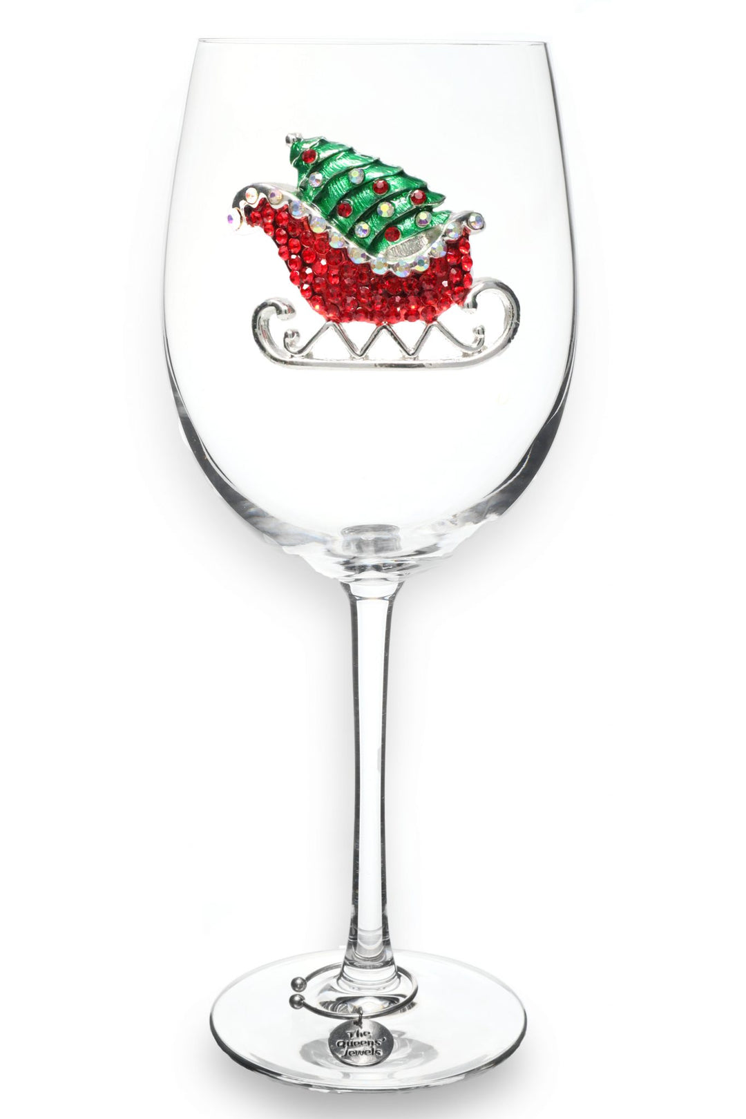 Christmas Sleigh Jeweled Glassware