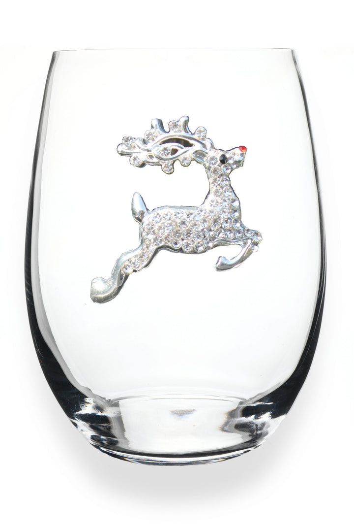 Reindeer Jeweled Glassware