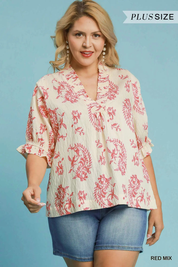 Southern Charm Paisley Top
