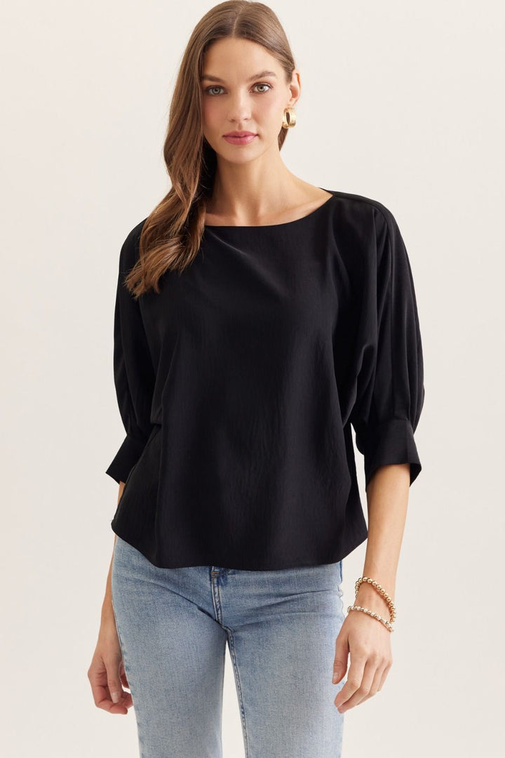 Timeless Bateau Top- Black