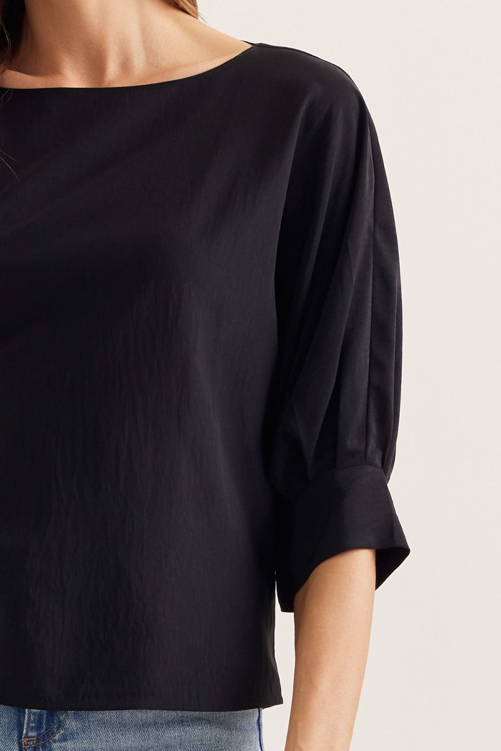 Timeless Bateau Top- Black