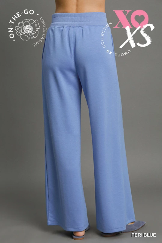 Luxeknit Pull- On Sweatpants-Peri Blue