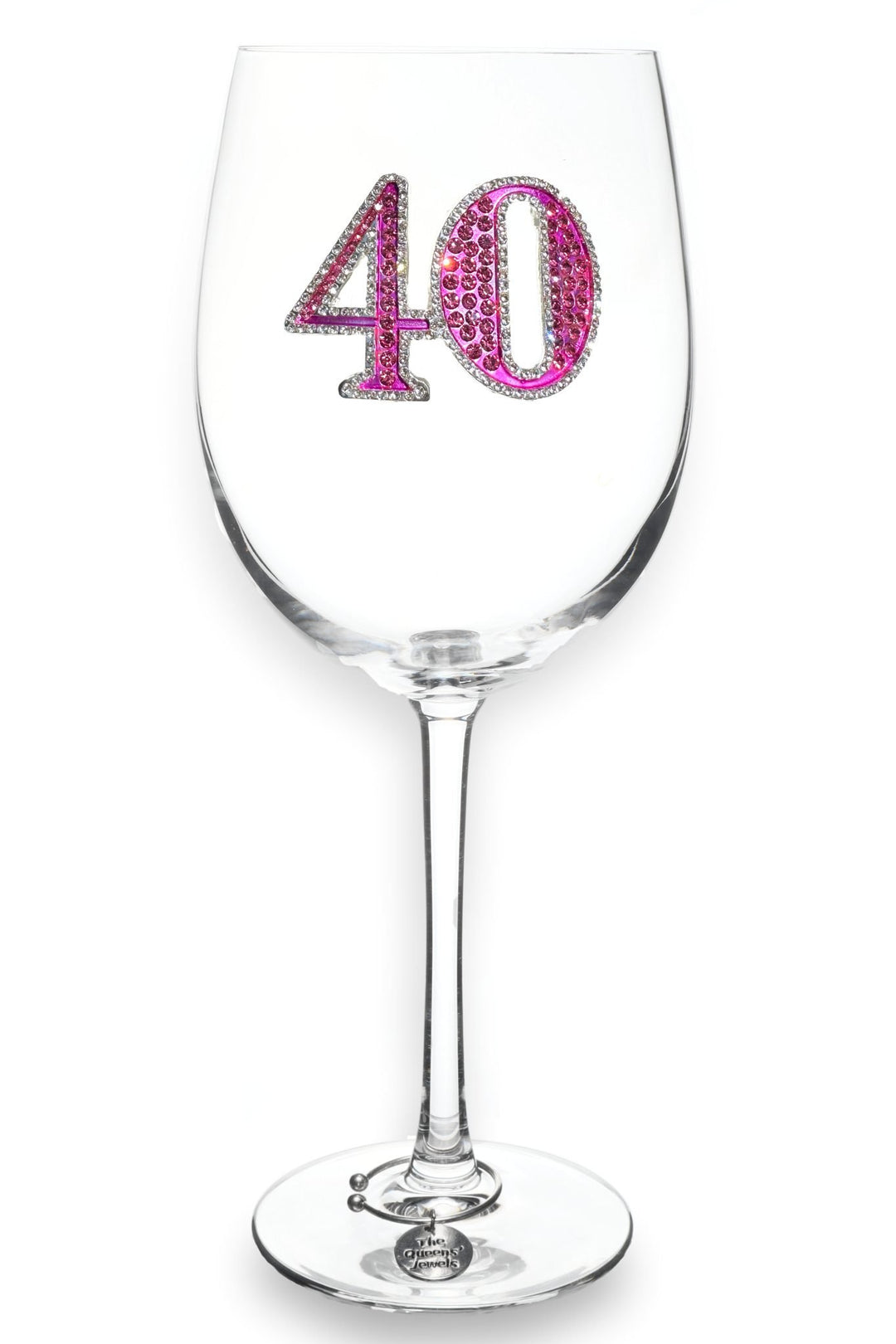 40th Birthday Jeweled Glassware