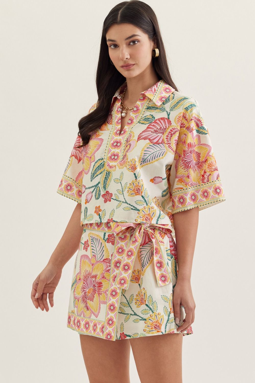 Coastal Garden Wrap Set - Pink