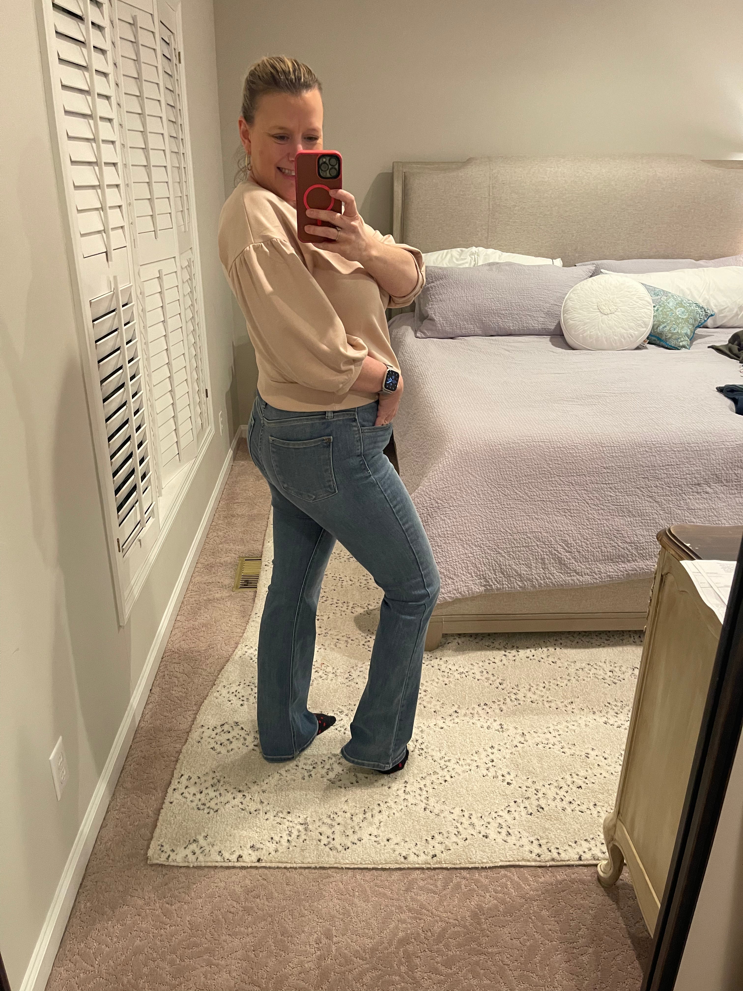 Core Jeans- High waist bootcut – KimberSu