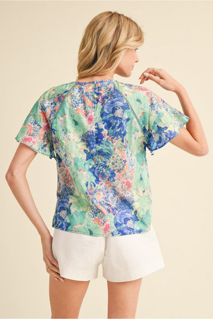 Flutter Floral Top