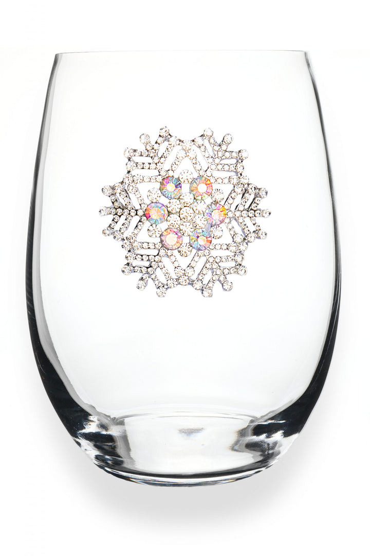 Snowflake Jeweled Glassware