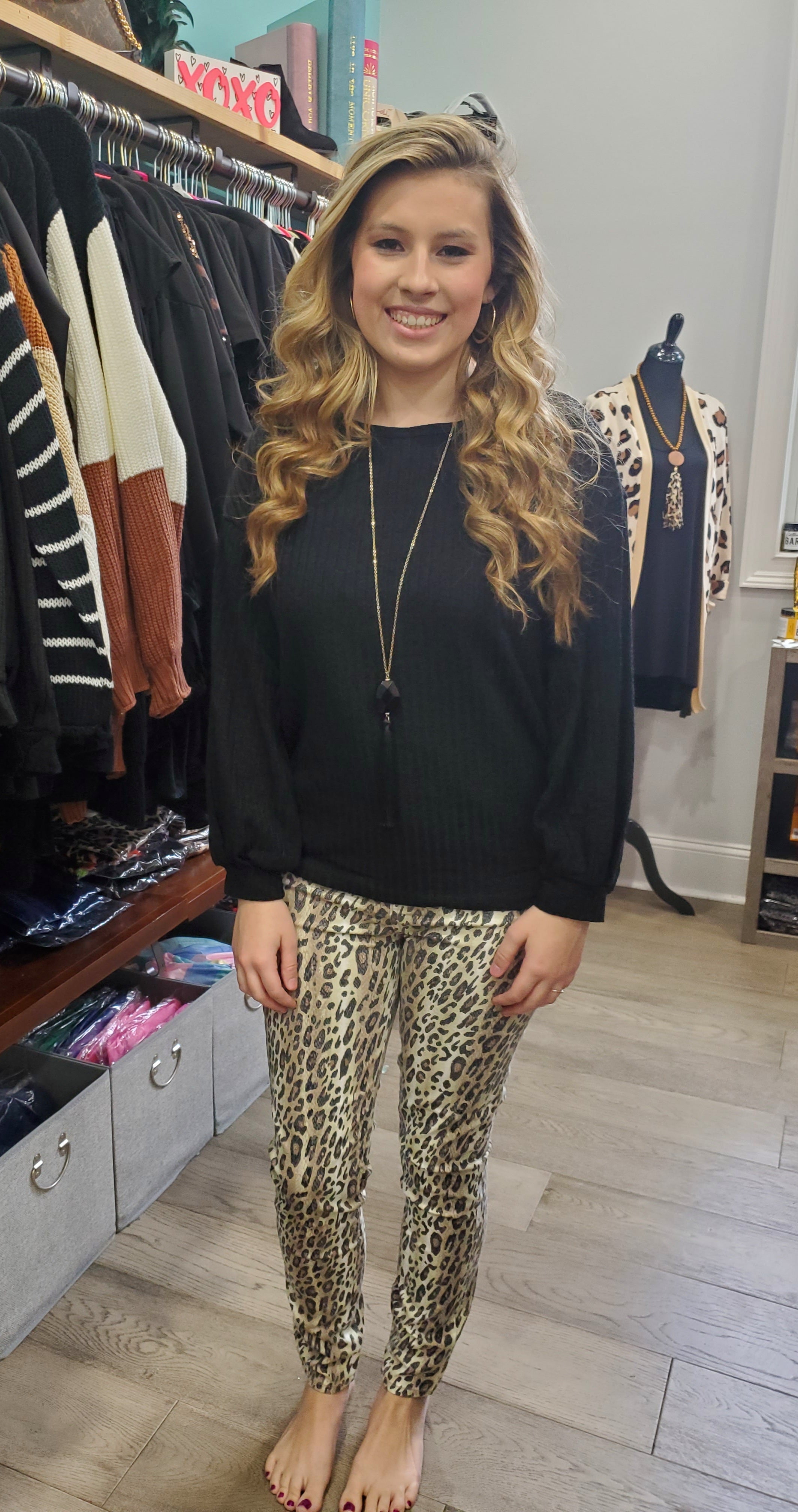 Leopard Cello Jeans