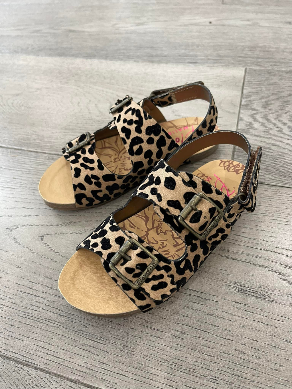 Childrens Leopard Sandal