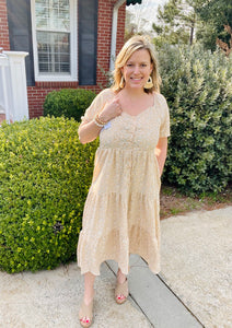 The Drew dress in Golden Sunrise