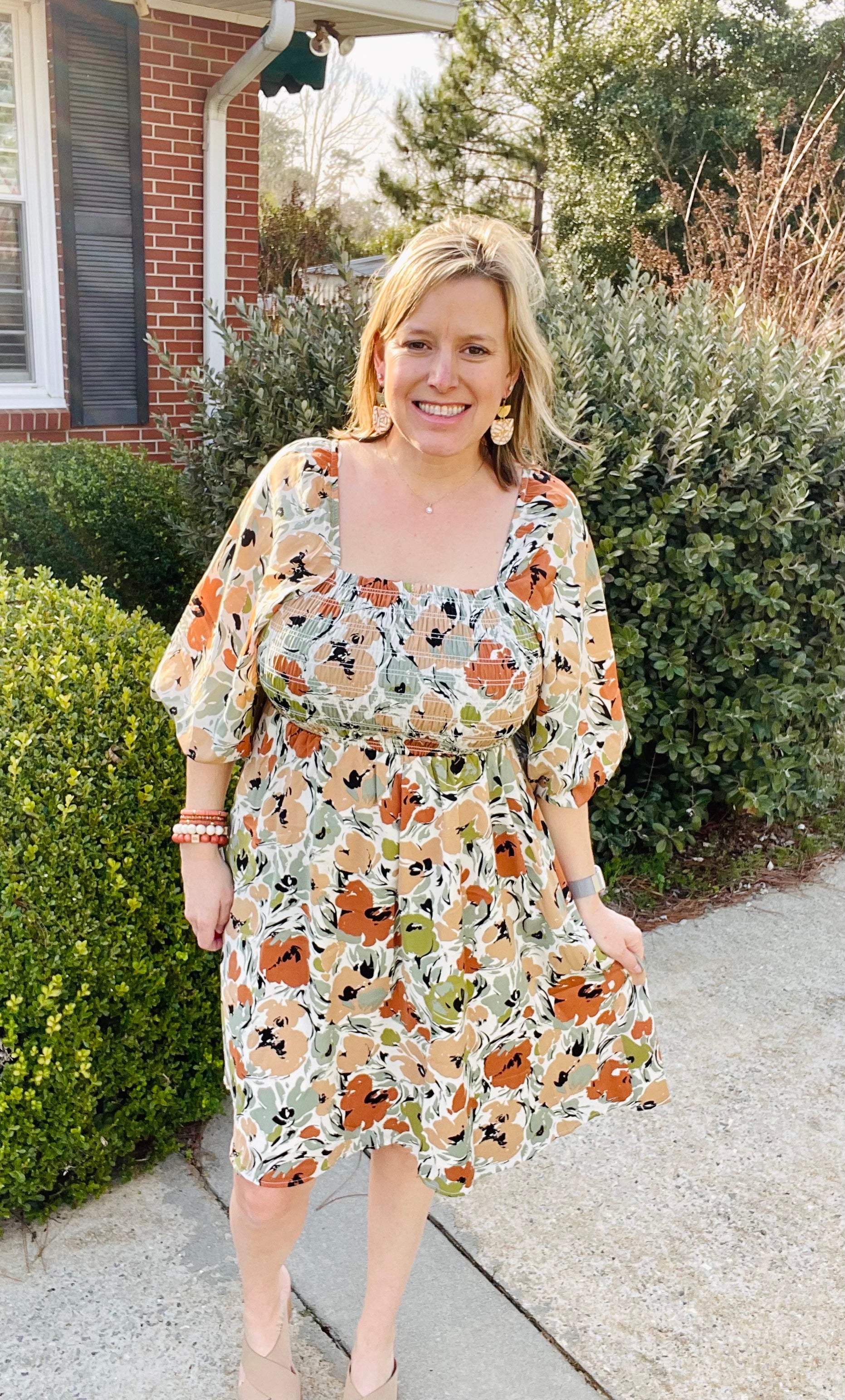 The Ash Dress in Green Oasis