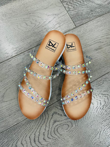Dirty Laundry Coral reef sandal- iridescent
