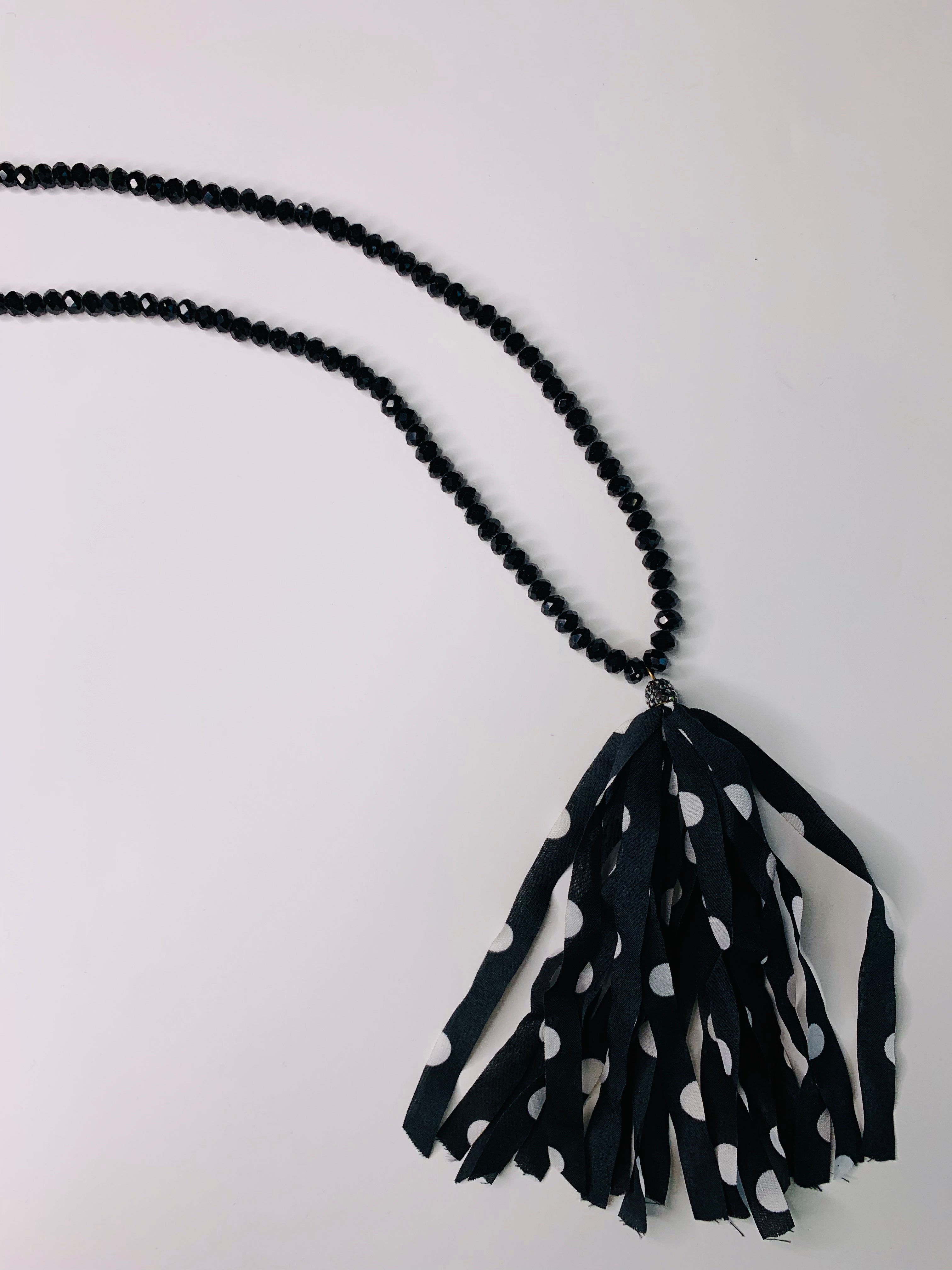 Tassel beaded necklace
