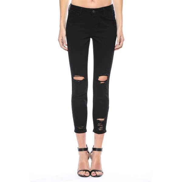 Cello Distressed Crop Skinnies