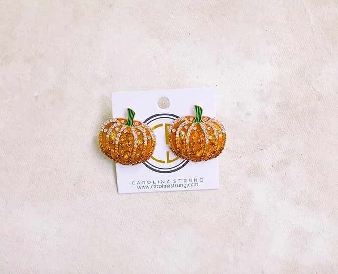 The Autumn - Pumpkin earrings