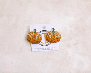 The Autumn - Pumpkin earrings